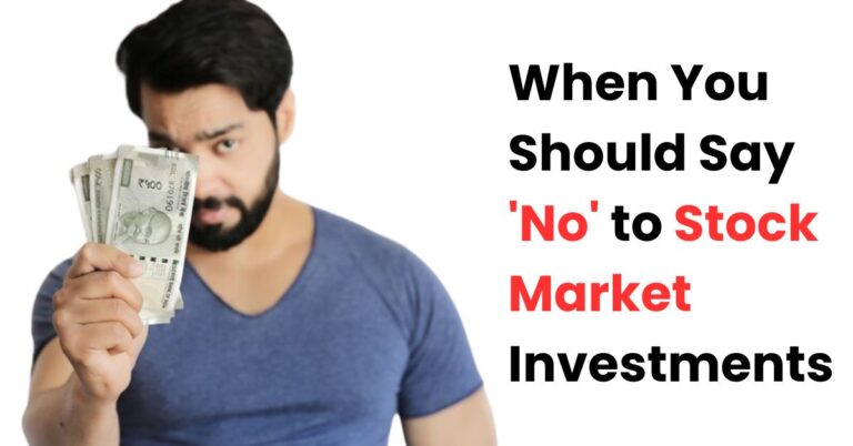 When NOT to Invest in the Stock Market: A Guide for Mindful Investors